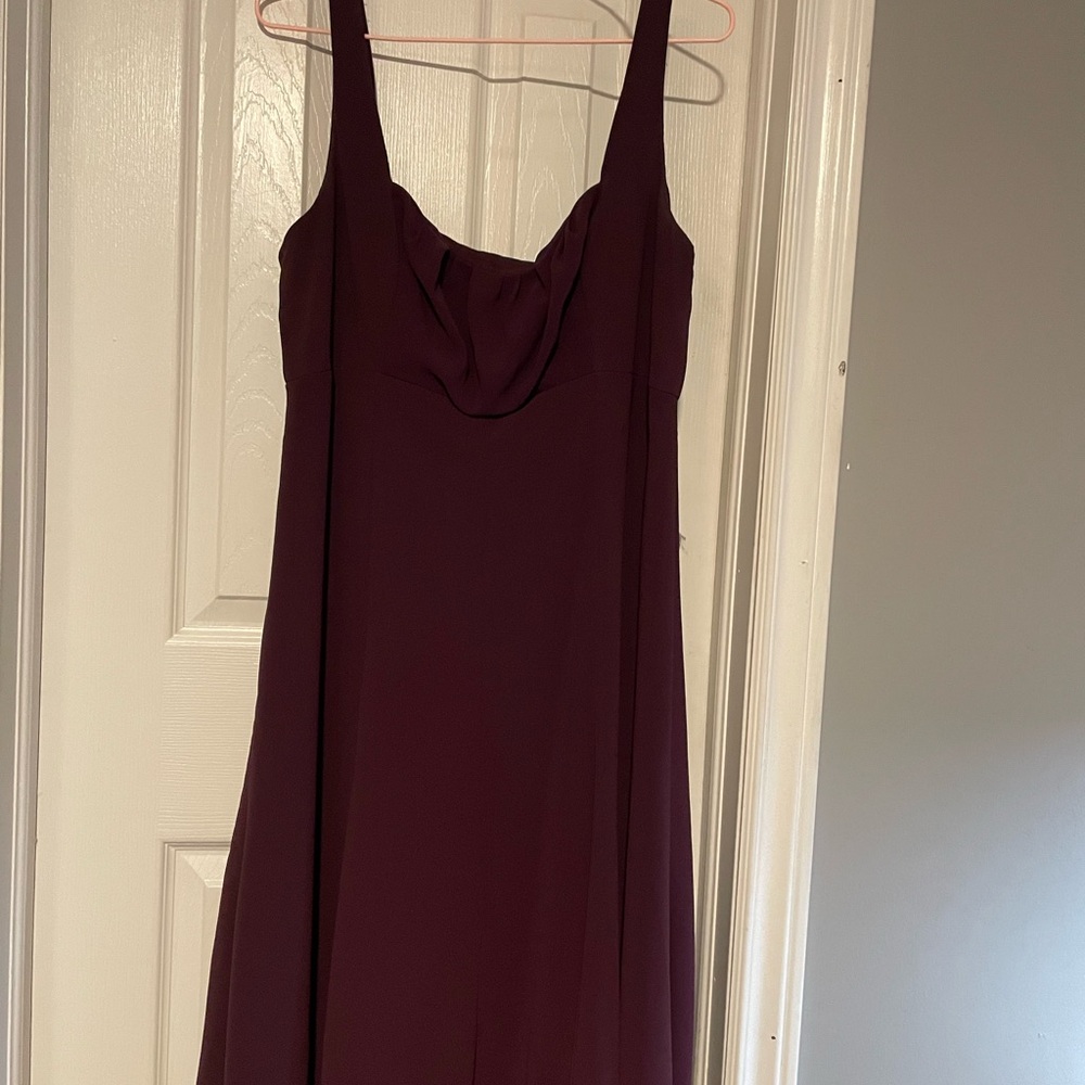 After Six Strapless Plum Dress